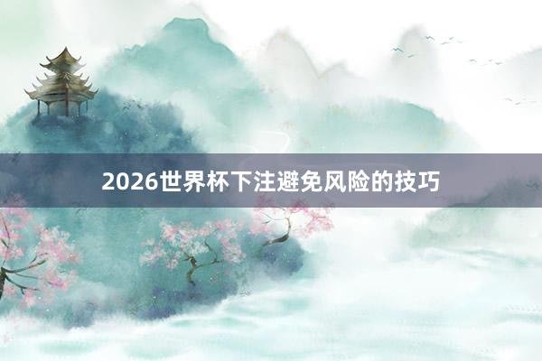 2026世界杯下注避免风险的技巧